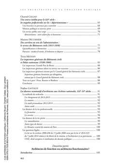 Les architectes et la fonction publique