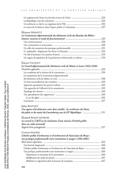 Les architectes et la fonction publique