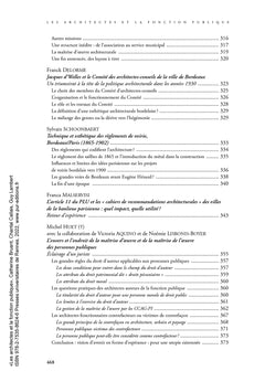 Les architectes et la fonction publique