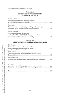 Des guerres civiles du XVIe siècle à nos jours