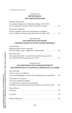 Les comptes et les choses