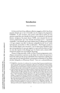 Les comptes et les choses