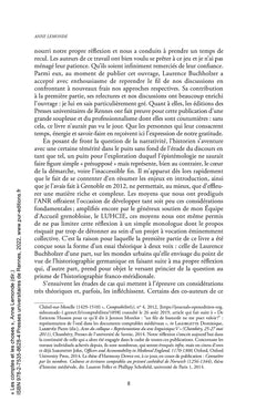 Les comptes et les choses