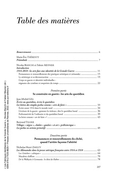 Les fabriques identitaires de la Grande Guerre