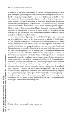 Reloger les habitants des bidonvilles: Un urbanisme en marge