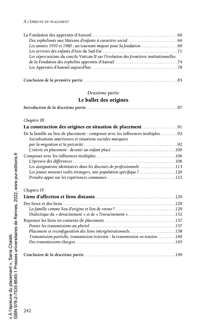 A l'épreuve du placement