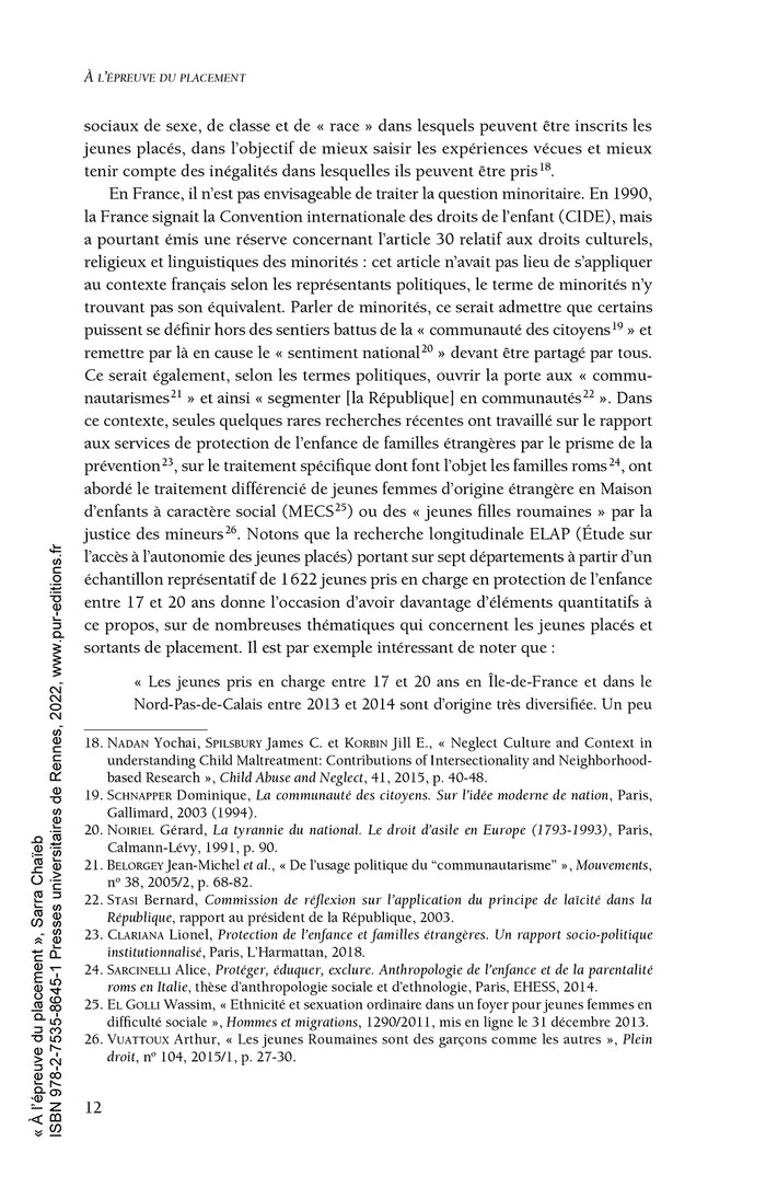 A l'épreuve du placement