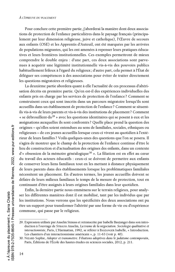 A l'épreuve du placement