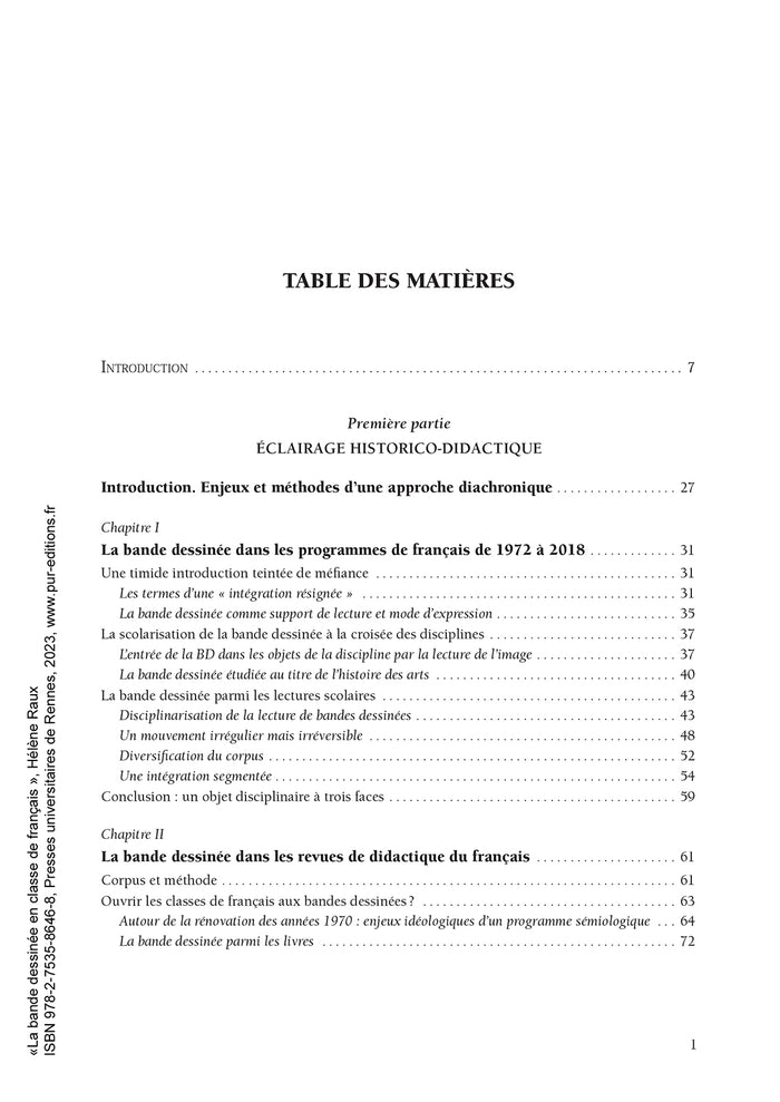 La bande dessinée en classe de français