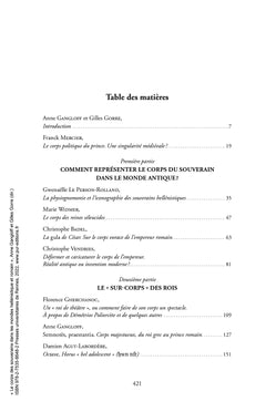 Le corps des souverains dans les mondes hellénistique et romain