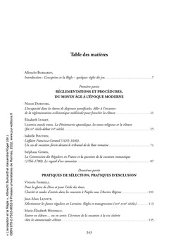 L'exception et la Règle