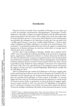 L'évolution des forces politiques en Bretagne