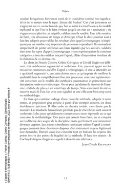 L'appel à témoignages
