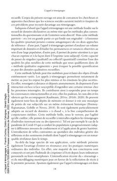 L'appel à témoignages