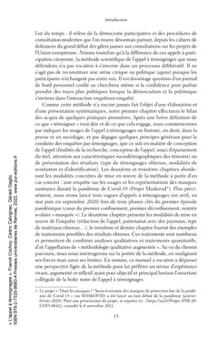 L'appel à témoignages