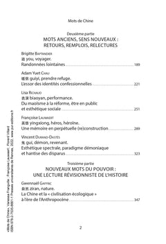 Mots de Chine