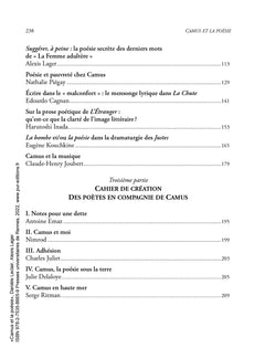 Camus et la poésie