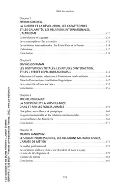 La sociologie et les études militaires