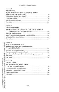 La sociologie et les études militaires