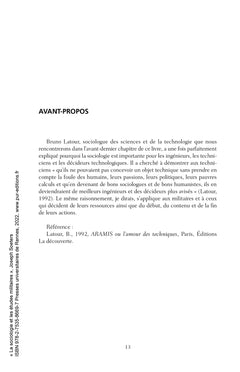 La sociologie et les études militaires