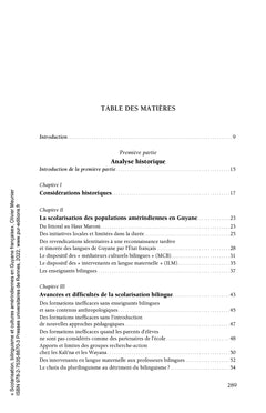 Scolarisation, bilinguisme et cultures amérindiennes en Guyane française