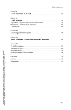 Scolarisation, bilinguisme et cultures amérindiennes en Guyane française