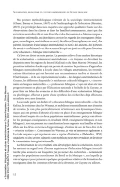 Scolarisation, bilinguisme et cultures amérindiennes en Guyane française