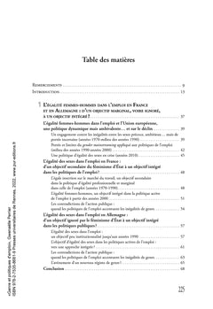 Genre et politiques d'emploi