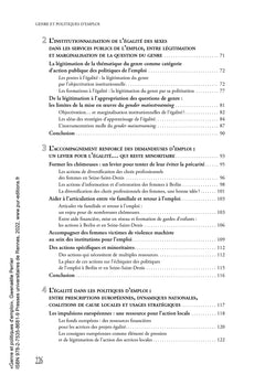 Genre et politiques d'emploi