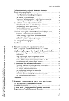 Genre et politiques d'emploi