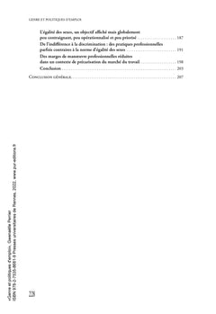 Genre et politiques d'emploi
