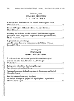 Rémanences de l'esclavage dans les arts, les littératures et les musées