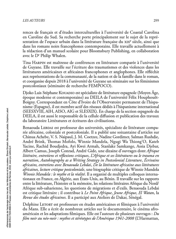 Rémanences de l'esclavage dans les arts, les littératures et les musées