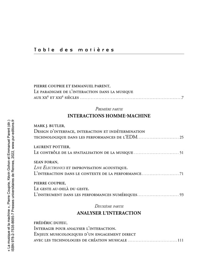 La musique et la machine