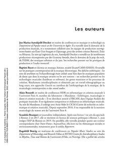 La musique et la machine