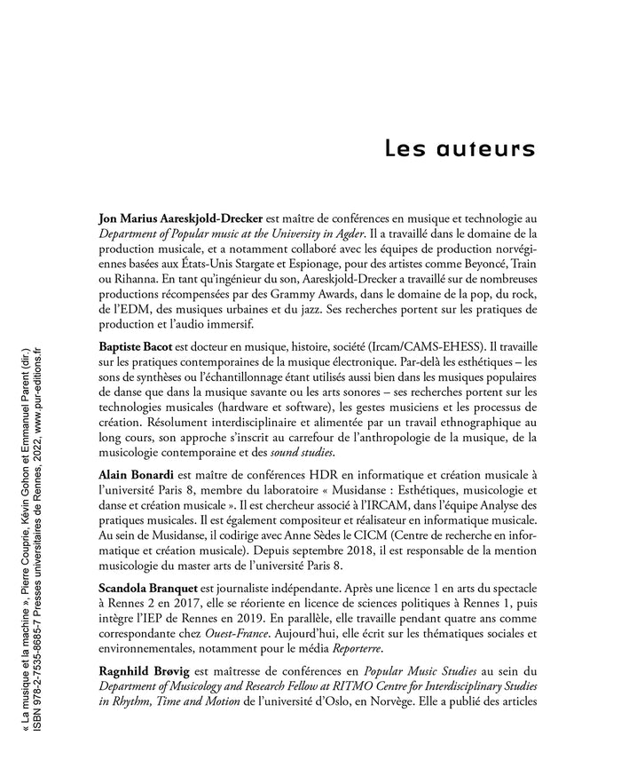 La musique et la machine