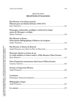 À la recherche d'Elsa Morante