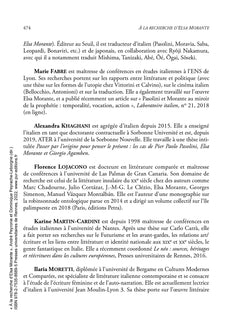 À la recherche d'Elsa Morante