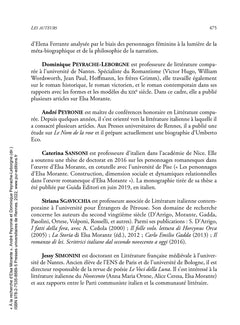 À la recherche d'Elsa Morante