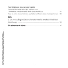 Histoires globales