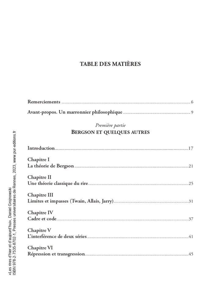 Les rires d'hier et d'aujourd'hui