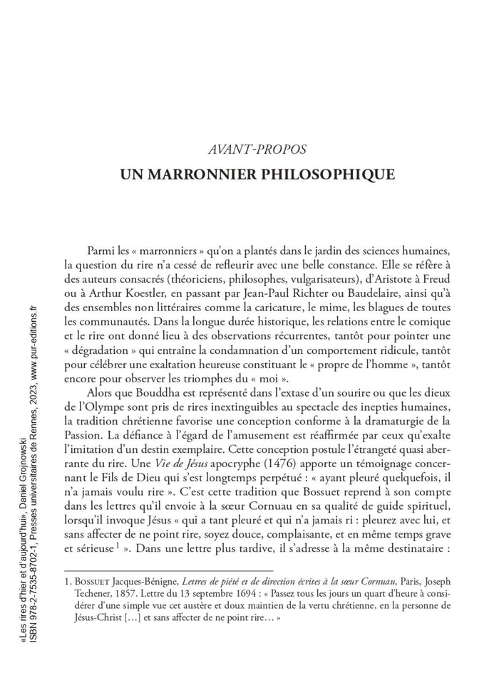 Les rires d'hier et d'aujourd'hui