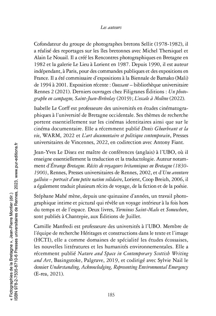 Fictographies de la Bretagne