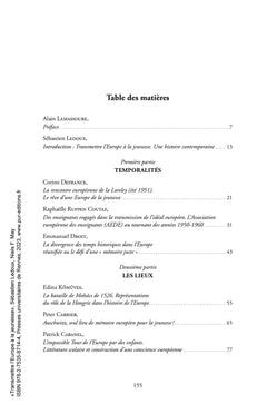 Transmettre l'Europe à la jeunesse
