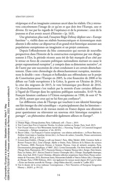 Transmettre l'Europe à la jeunesse
