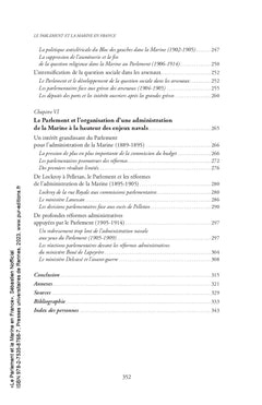 Le Parlement et la Marine en France