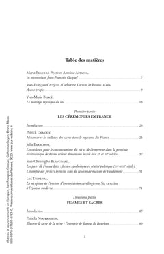 Sacres et couronnements en Europe