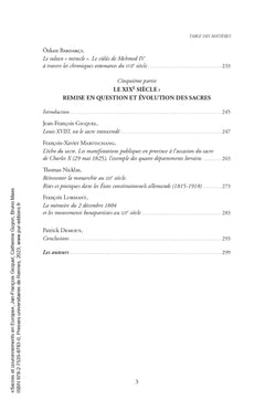 Sacres et couronnements en Europe