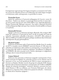 Poétiques du récit migratoire