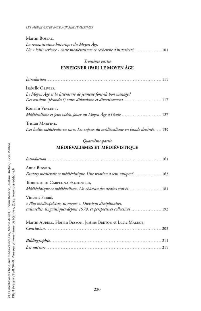 Les médiévistes face aux médiévalismes